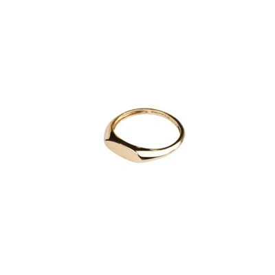 Romantico Romantico Studios Women's Gold Slim Signet Ring