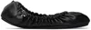 Rombaut Black Aura Ballerina Flats In Black Beyond Leather