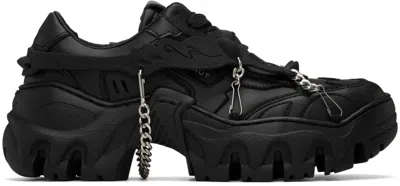 Rombaut Black Boccaccio Ii Harness Sneakers In Black Beyond Leather