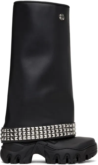 Rombaut Black Boccaccio Ii Rain Studs Boots In Black Studs
