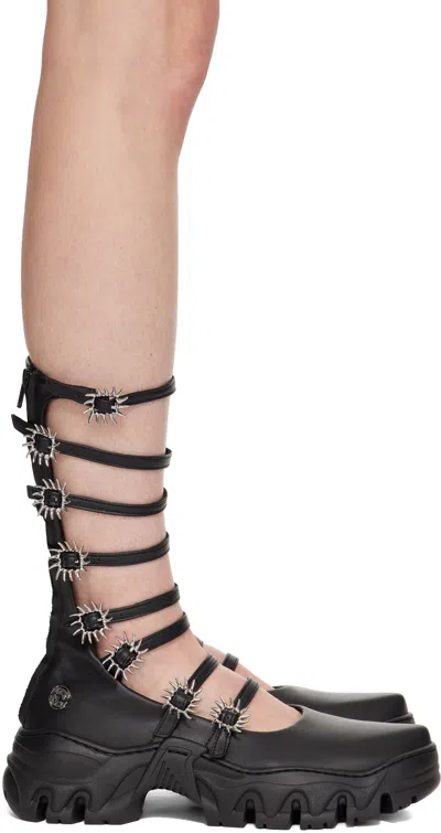Rombaut Black Mj High Ballerina Flats