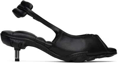 Rombaut Black Sling Heeled Sandals