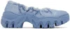 Rombaut Blue Boccaccio Ii Aura Ballerina Flats In Recycled Faux Denim