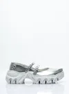 Rombaut Round-headed Platform Sole Shoes In Silver