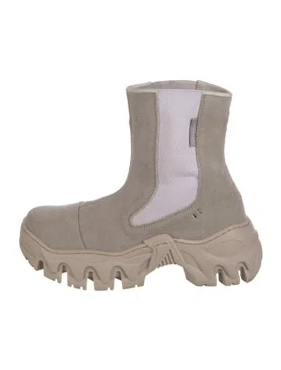 Pre-owned Rombaut Canvas Colorblock Pattern Sock Boots In Multi