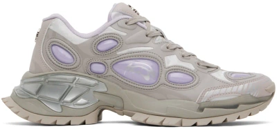 Rombaut Grey & Purple Nucleo Trainers In Lavender