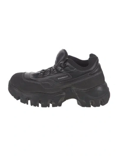 Pre-owned Rombaut Leather Chunky Sneakers In Black