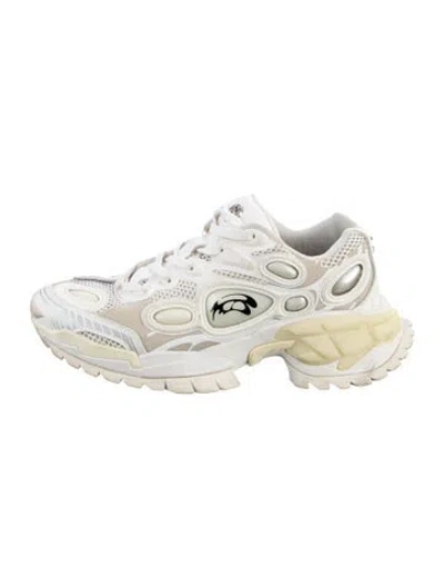 Pre-owned Rombaut Leather Chunky Sneakers In White