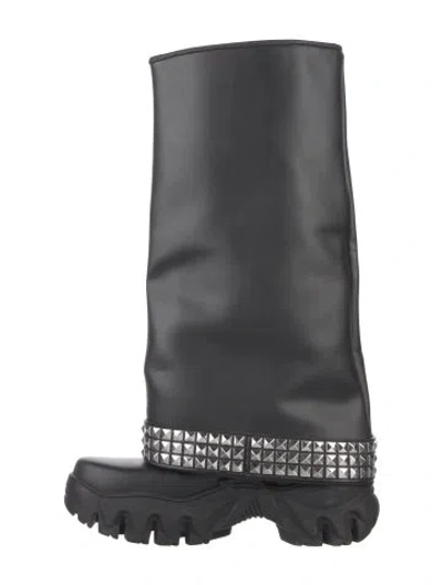 Pre-owned Rombaut Leather Moto Boots In Black