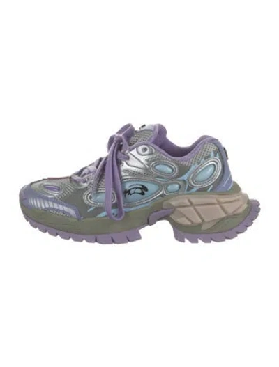 Pre-owned Rombaut Mesh Graphic Print Chunky Sneakers In Blue