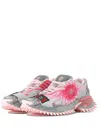 Rombaut Mortal Floral-print Lace-up Sneakers In Gray
