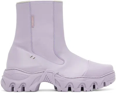 Rombaut Purple Boccaccio Ii Apple Leather Chelsea Boots In Heather Apple Leathe