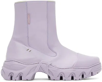 Rombaut Purple Boccaccio Ii Apple Leather Chelsea Boots In Heather Apple Leathe