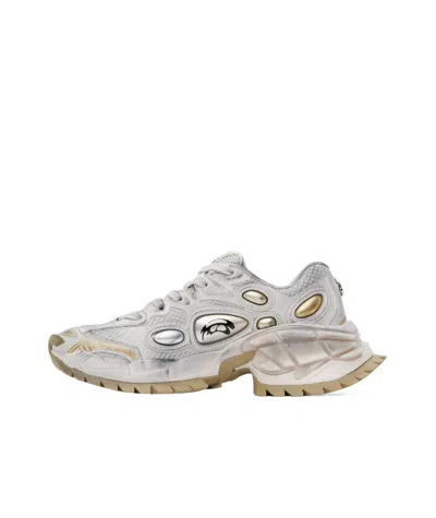 Rombaut Round Toe Sneakers In Yellow Quicksilver