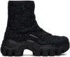 Rombaut Ssense Exclusive Black Boccaccio Ii Lite Boots In Fuligo