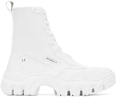 Rombaut White Boccaccio Ii Boot Trainers In White Future Leather