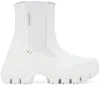 Rombaut White Boccaccio Ii Chelsea Boots In White Future Leather
