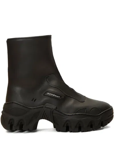 Rombaut Zip-front Chunky-sole Boots In Black