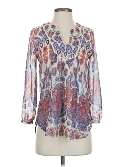Pre-owned Romeo & Juliet Couture 3/4 Sleeve Blouse In Ivory
