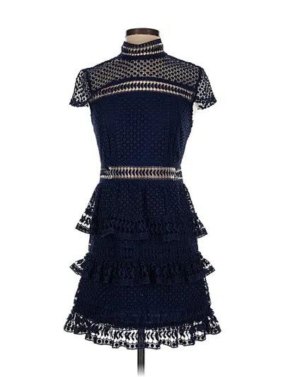 Pre-owned Romeo & Juliet Couture Cocktail Dress In Blue