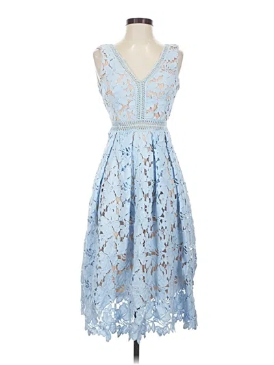 Pre-owned Romeo & Juliet Couture Cocktail Dress In Blue