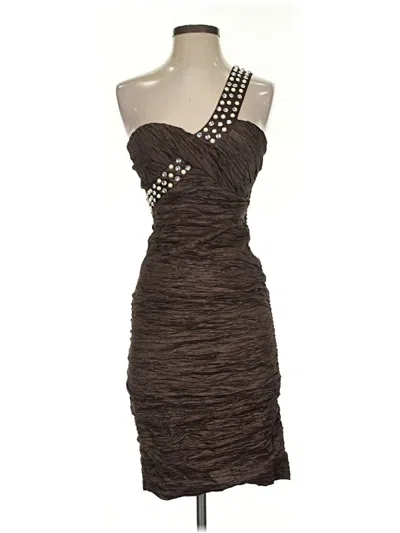 Pre-owned Romeo & Juliet Couture Cocktail Dress In Brown
