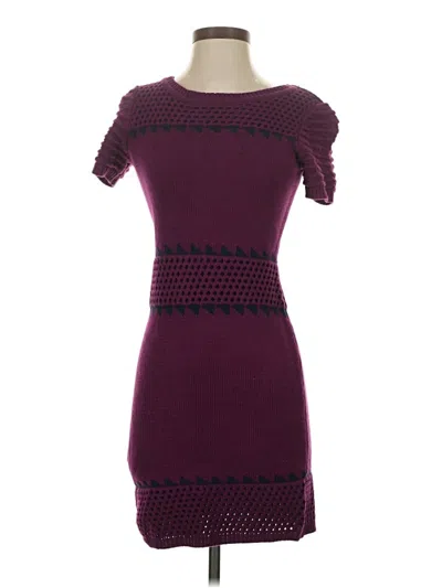 Pre-owned Romeo & Juliet Couture Cocktail Dress In Burgundy