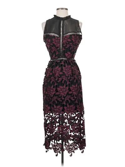 Pre-owned Romeo & Juliet Couture Cocktail Dress In Burgundy