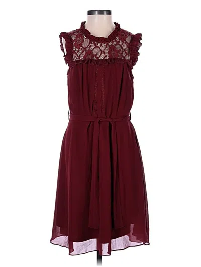 Pre-owned Romeo & Juliet Couture Cocktail Dress In Burgundy