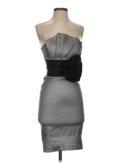 Pre-owned Romeo & Juliet Couture Cocktail Dress In Gray