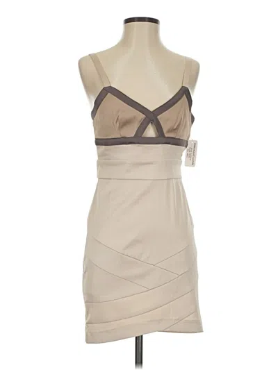 Pre-owned Romeo & Juliet Couture Cocktail Dress In Tan