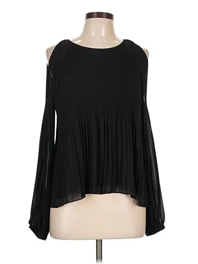 Pre-owned Romeo & Juliet Couture Long Sleeve Blouse In Black