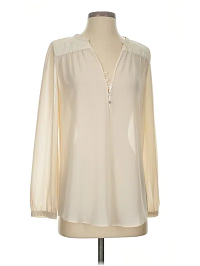 Pre-owned Romeo & Juliet Couture Long Sleeve Blouse In White