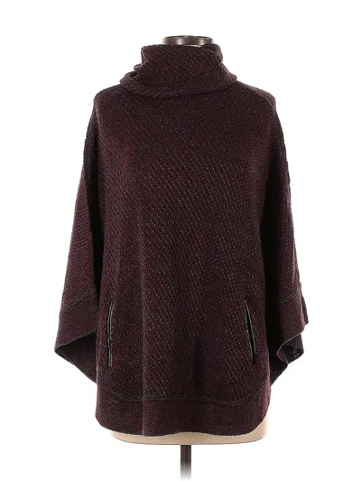 Pre-owned Romeo & Juliet Couture Poncho In Burgundy