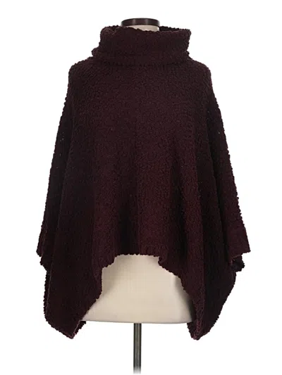 Pre-owned Romeo & Juliet Couture Poncho In Burgundy