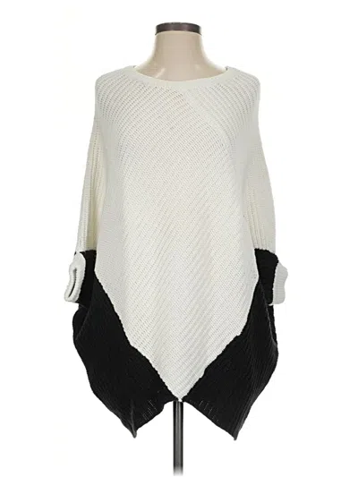 Pre-owned Romeo & Juliet Couture Poncho In Ivory