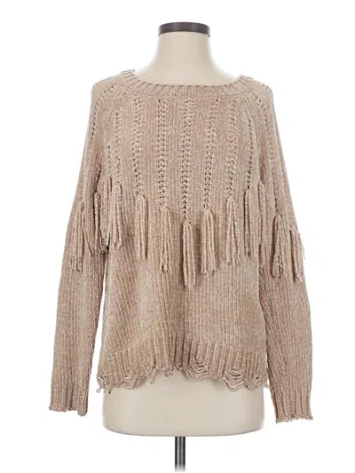 Pre-owned Romeo & Juliet Couture Pullover Sweater In Tan