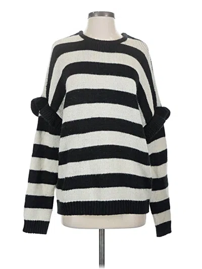Pre-owned Romeo & Juliet Couture Pullover Sweater In White