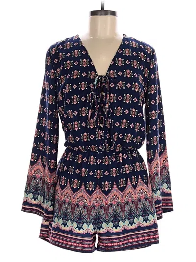 Pre-owned Romeo & Juliet Couture Romper In Blue