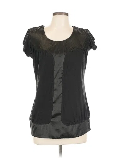 Pre-owned Romeo & Juliet Couture Short Sleeve Blouse In Black