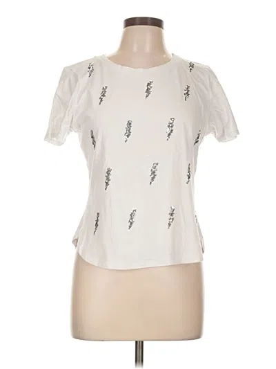 Pre-owned Romeo & Juliet Couture Short Sleeve T-shirt In Ivory