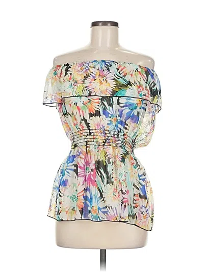 Pre-owned Romeo & Juliet Couture Sleeveless Blouse In Blue