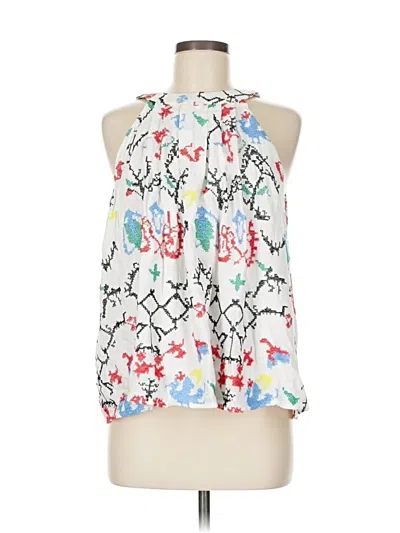 Pre-owned Romeo & Juliet Couture Sleeveless Blouse In White