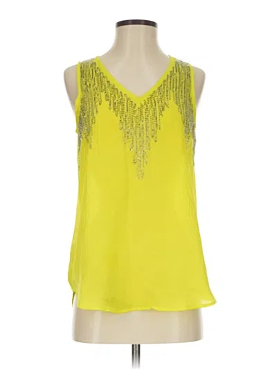 Pre-owned Romeo & Juliet Couture Sleeveless Blouse In Yellow