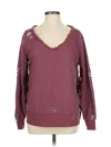 Romeo & Juliet Couture Sweatshirt In Burgundy