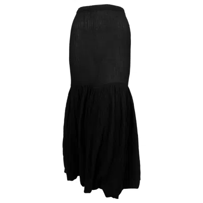 Pre-owned Romeo Gigli 1980's  Black Broomstick Skirt