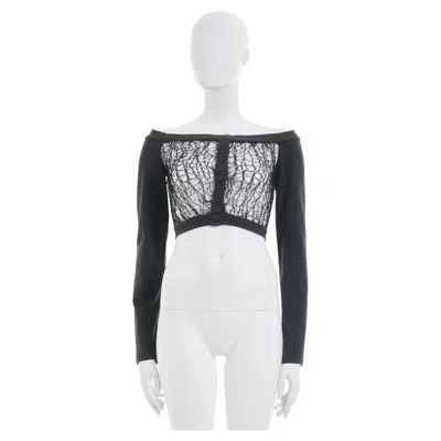Pre-owned Romeo Gigli 1990's Black Cut Out Top