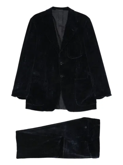 Pre-owned Romeo Gigli 1990s Buttoned Suit In Blue