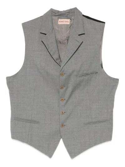 Pre-owned Romeo Gigli 1990s Buttoned Vest In Gray