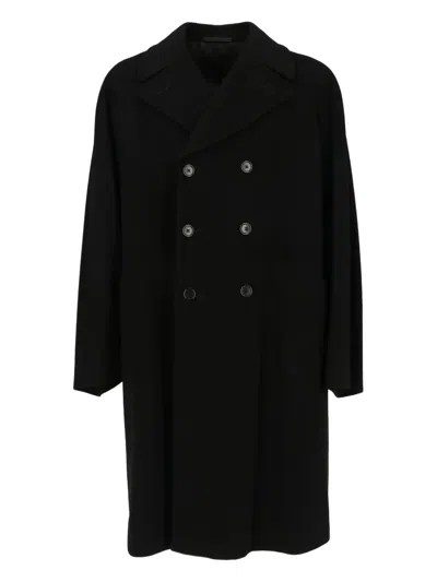 Pre-owned Romeo Gigli 1990s Double-breasted Coat In Black